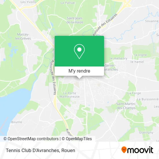 Tennis Club D'Avranches plan