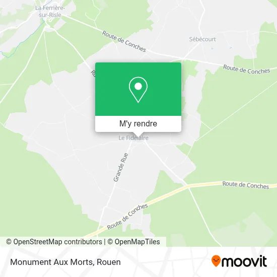 Monument Aux Morts plan