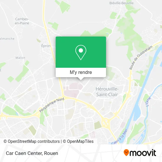 Car Caen Center plan