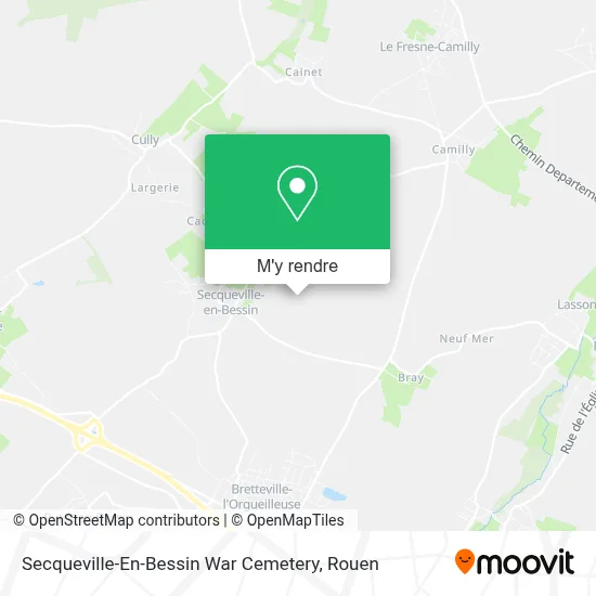 Secqueville-En-Bessin War Cemetery plan