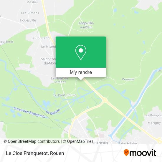 Le Clos Franquetot plan