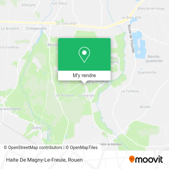 Halte De Magny-Le-Freule plan