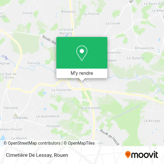 Cimetière De Lessay plan