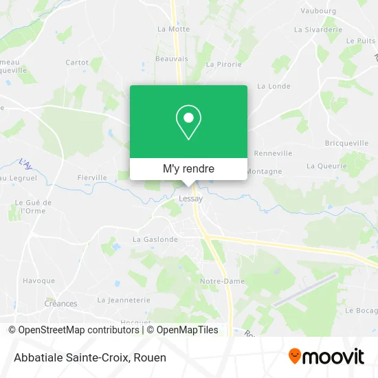 Abbatiale Sainte-Croix plan