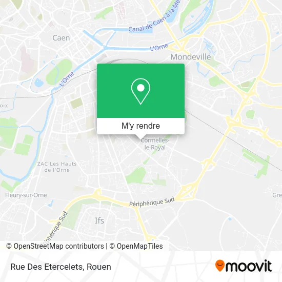 Rue Des Etercelets plan