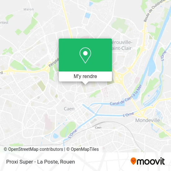 Proxi Super - La Poste plan