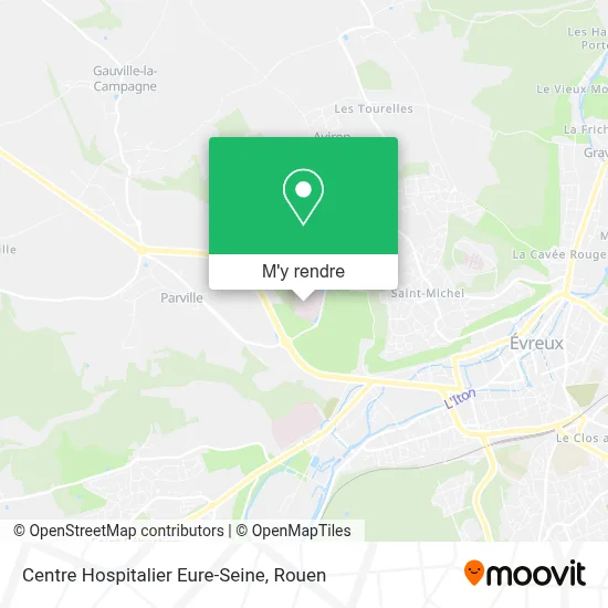 Centre Hospitalier Eure-Seine plan