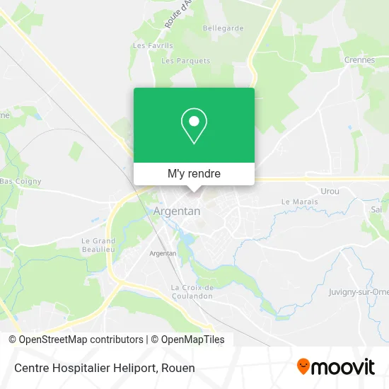 Centre Hospitalier Heliport plan