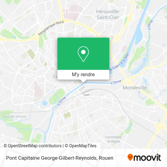 Pont Capitaine George-Gilbert-Reynolds plan