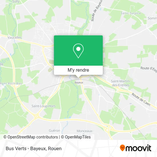 Bus Verts - Bayeux plan