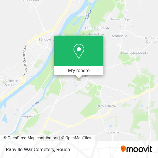 Ranville War Cemetery plan