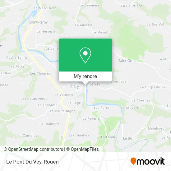 Le Pont Du Vey plan