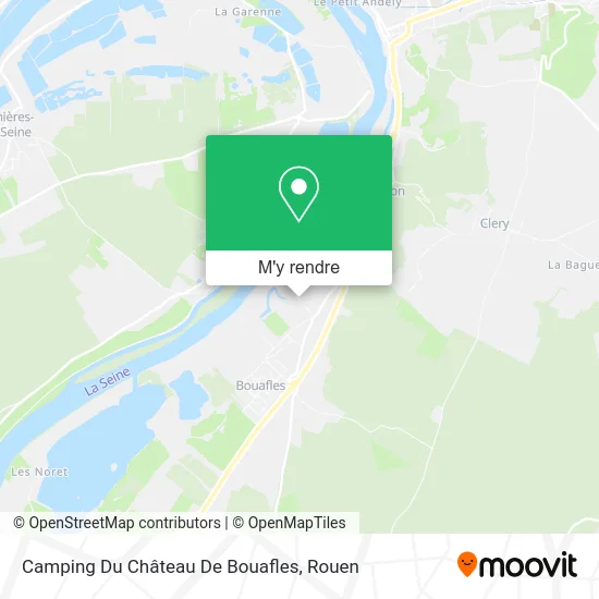 Camping Du Château De Bouafles plan