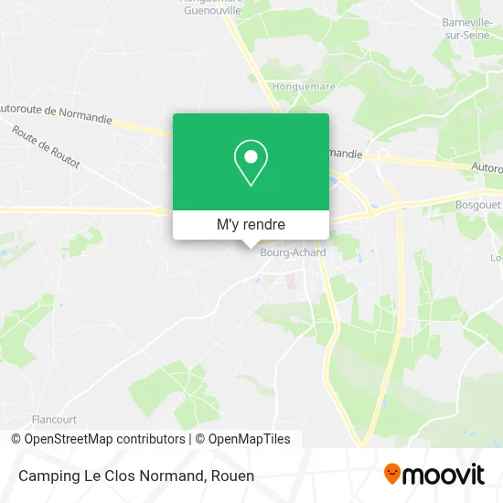 Camping Le Clos Normand plan
