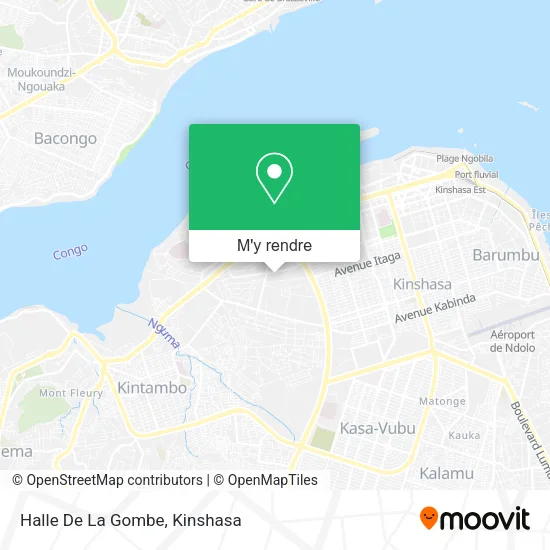 Halle De La Gombe plan