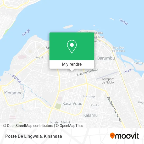 Poste De Lingwala plan