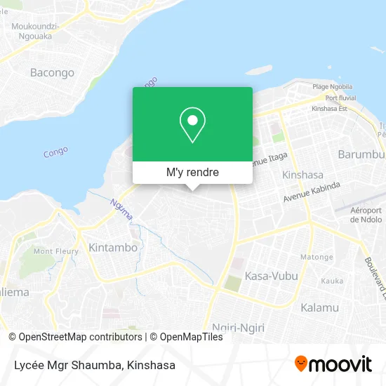 Lycée Mgr Shaumba plan