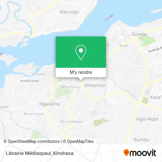 Librairie Médiaspaul plan