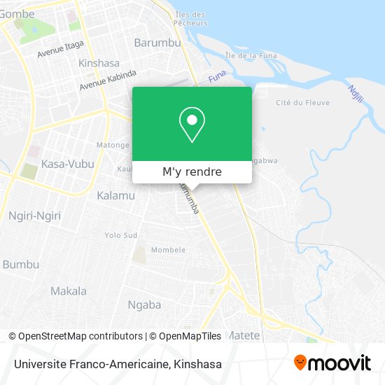Universite Franco-Americaine plan