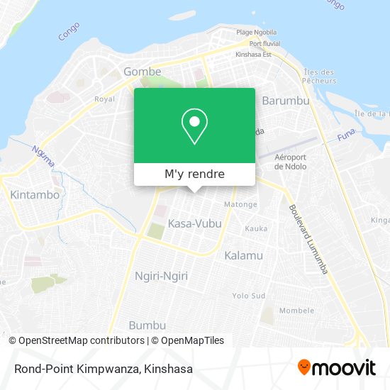 Rond-Point Kimpwanza plan