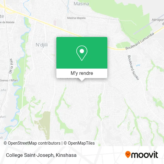 College Saint-Joseph plan