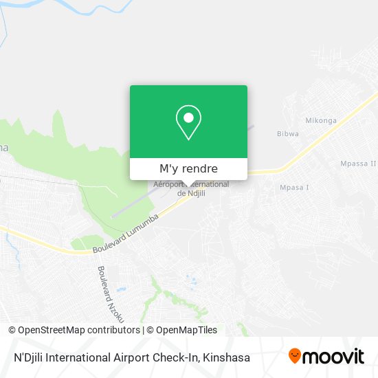N'Djili International Airport Check-In plan