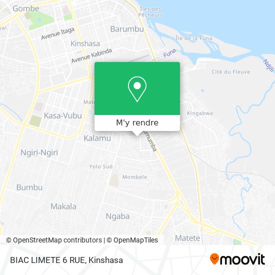 BIAC LIMETE 6 RUE plan