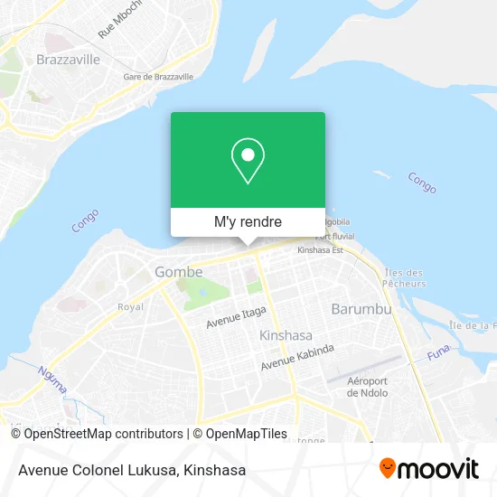 Avenue Colonel Lukusa plan