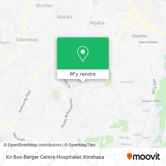Kn Bon Berger Centre Hospitalier plan