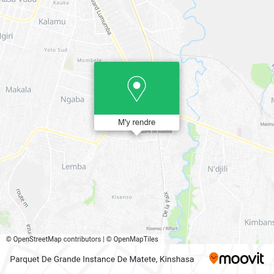 Parquet De Grande Instance De Matete plan