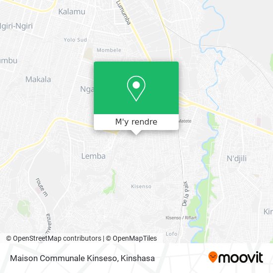 Maison Communale Kinseso plan