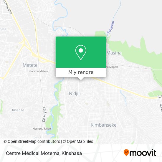 Centre Médical Motema plan