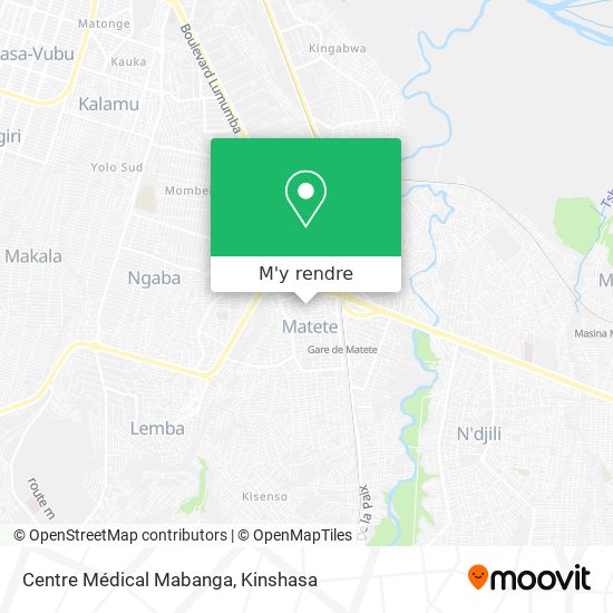 Centre Médical Mabanga plan