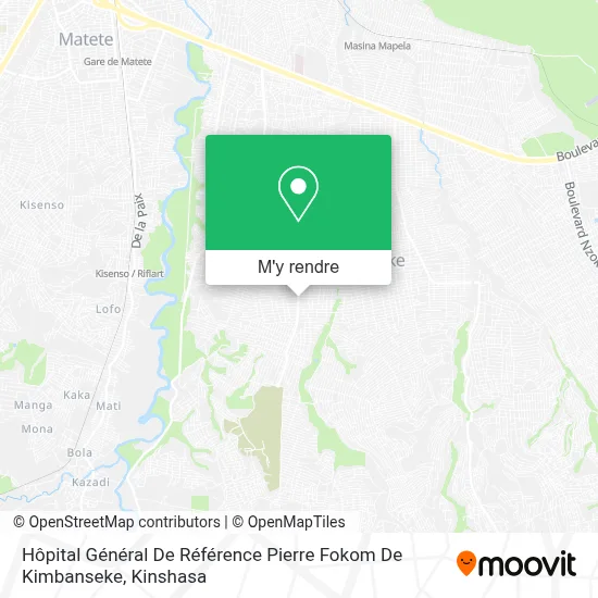 Hôpital Général De Référence Pierre Fokom De Kimbanseke plan