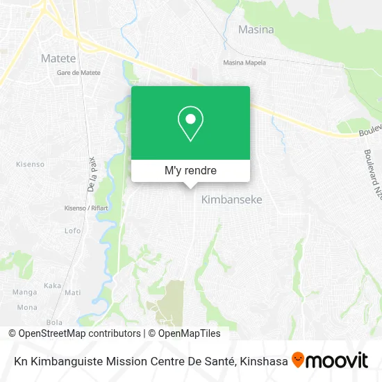 Kn Kimbanguiste Mission Centre De Santé plan