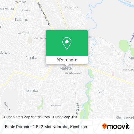 Ecole Primaire 1 Et 2 Maï-Ndombe plan