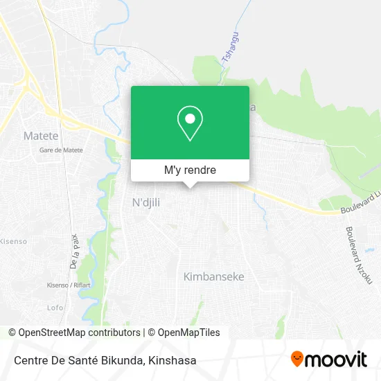 Centre De Santé Bikunda plan