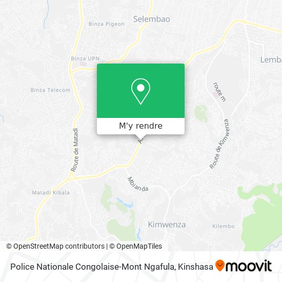 Police Nationale Congolaise-Mont Ngafula plan