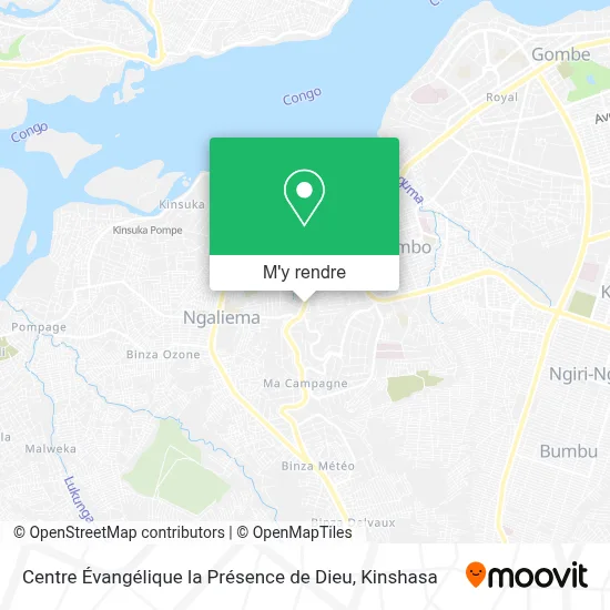 Centre Évangélique la Présence de Dieu plan