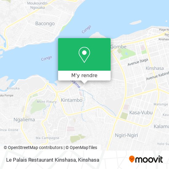 Le Palais Restaurant Kinshasa plan