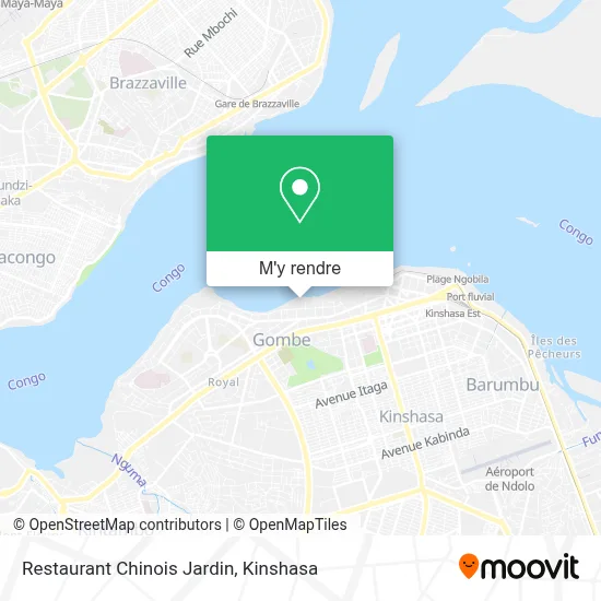 Restaurant Chinois Jardin plan