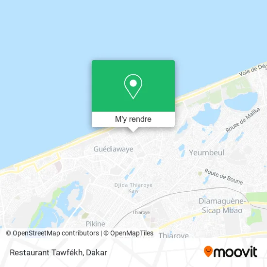Restaurant Tawfékh plan