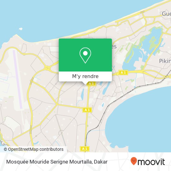 Mosquée Mouride Serigne Mourtalla plan