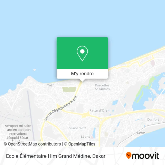 Ecole Élémentaire Hlm Grand Médine plan