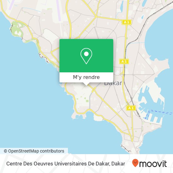 Centre Des Oeuvres Universitaires De Dakar plan