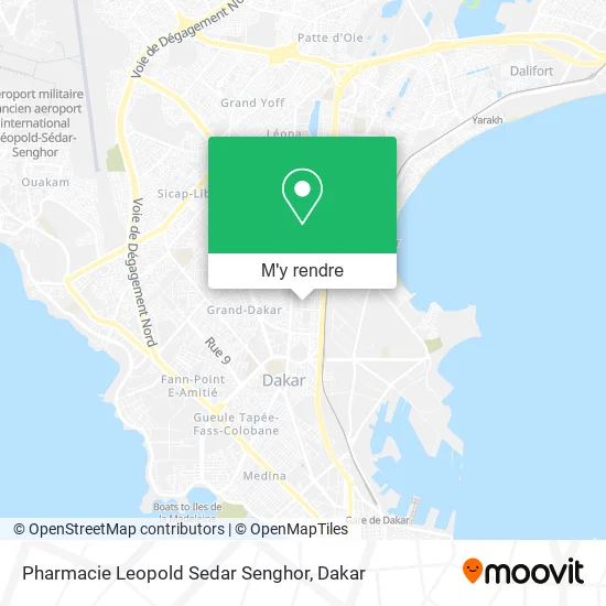 Pharmacie Leopold Sedar Senghor plan