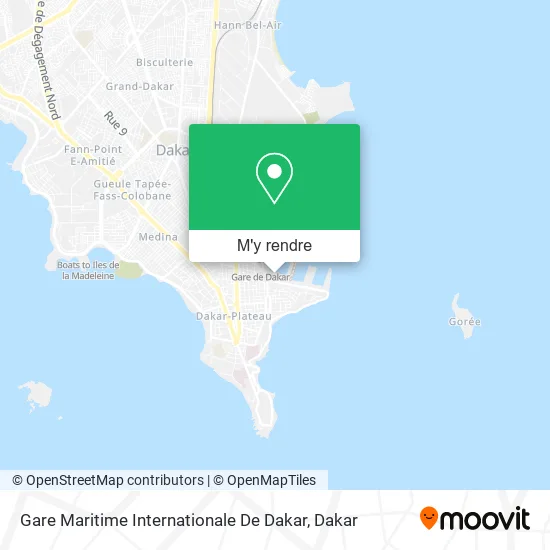 Gare Maritime Internationale De Dakar plan