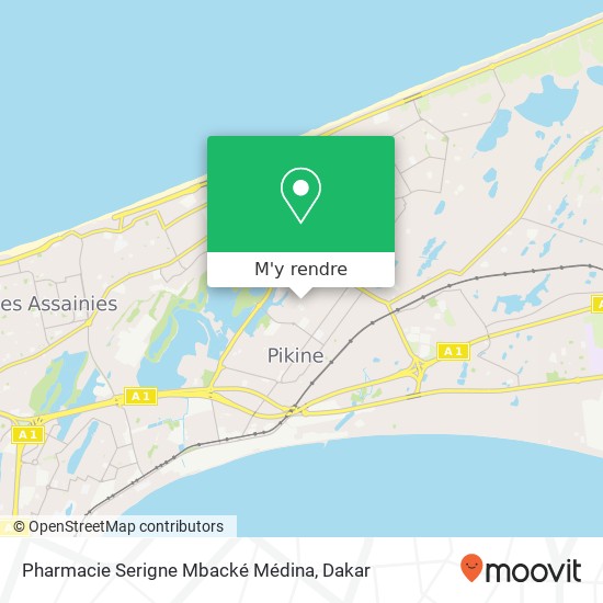 Pharmacie Serigne Mbacké Médina plan