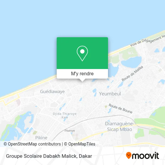 Groupe Scolaire Dabakh Malick plan