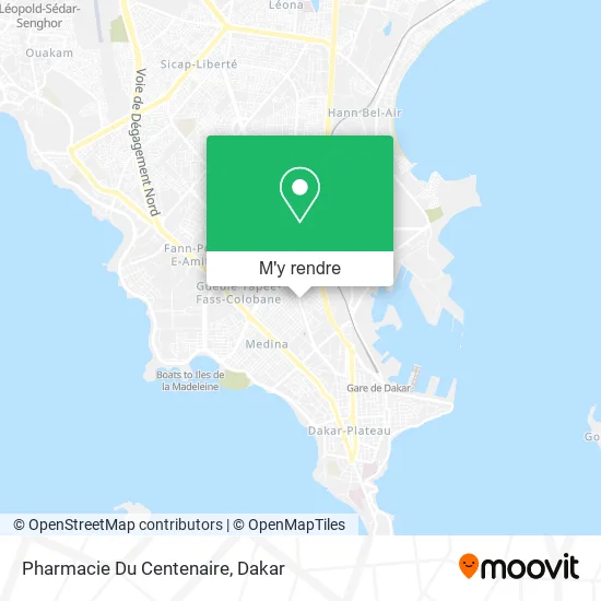 Pharmacie Du Centenaire plan
